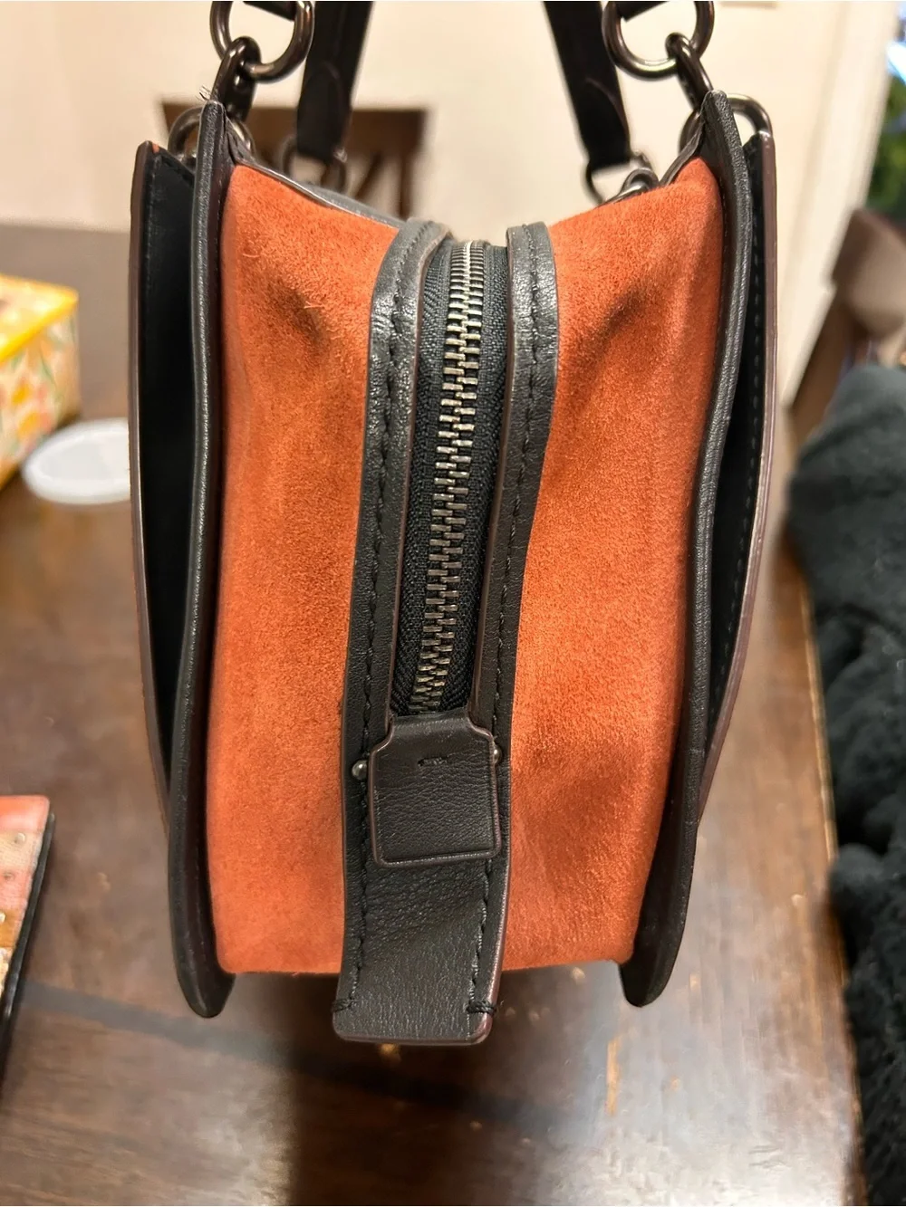 Coach Dreamer Signature Canvas Patchwork strips/Snakeskin W/Wallet